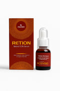 Novion Retion Retinol 0.5% Serum bottle and packaging on a white background